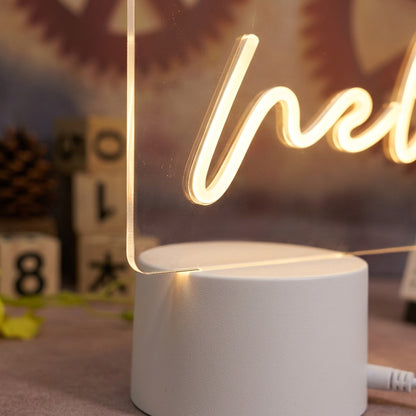 LED Message Board Night Light