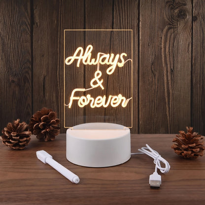 LED Message Board Night Light